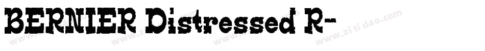 BERNIER Distressed R字体转换